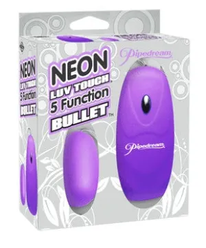 Neon Luv Touch 5 Function Bullet - Purple